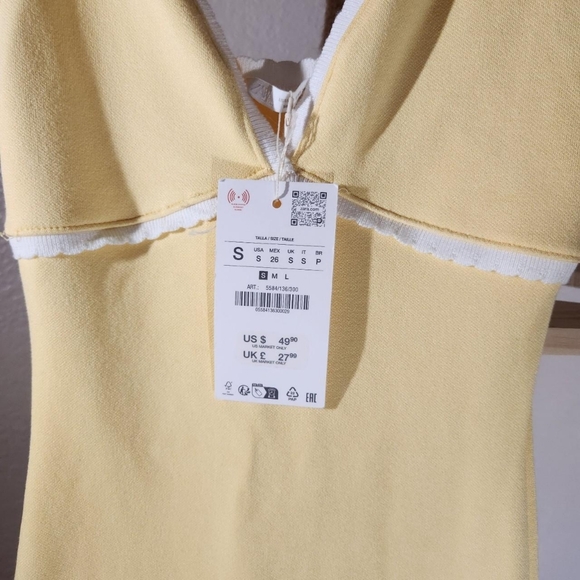 Zara Women's Yellow Dress - Picture 4 of 4